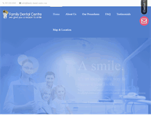 Tablet Screenshot of family-dental-centre.com